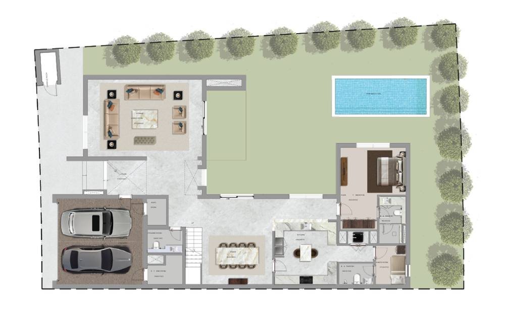5BR floor plan